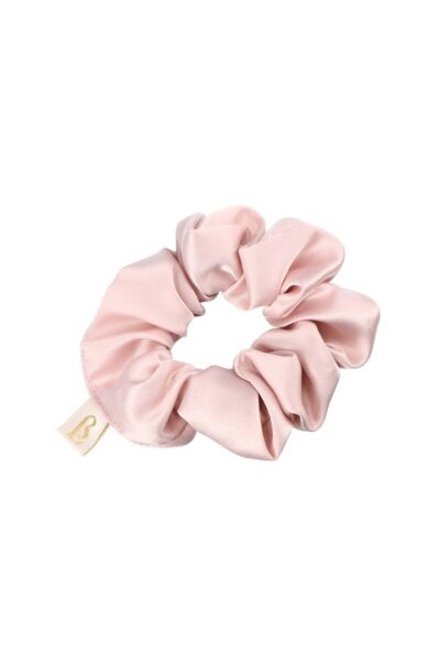 Satynowa różowa gumka do włosów SCRUNCHIE PRIMROSE