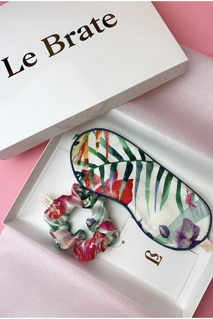 jedwabna opaska na oczy