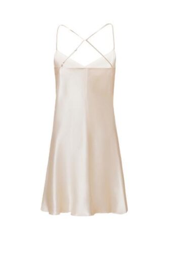 Jedwabna koszulka nocna na ramiączkach GOLDEN CHIC