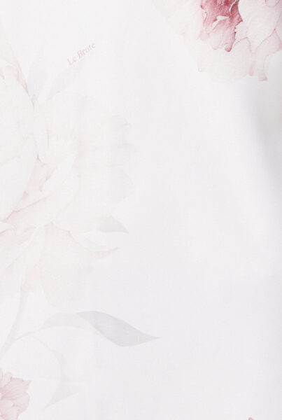 Długi szlafrok damski w piwonie CLASSIC PEONY