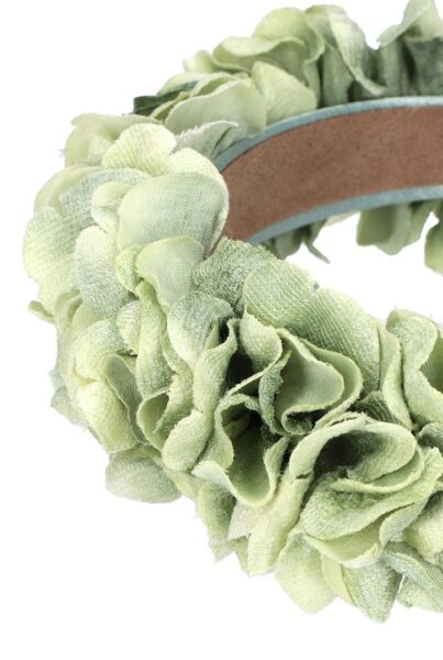 Opaska-do-wlosow-kwiatowa-zielona-FIONA-lebrate-2 Opaska do włosów kwiatowa zielona FIONA