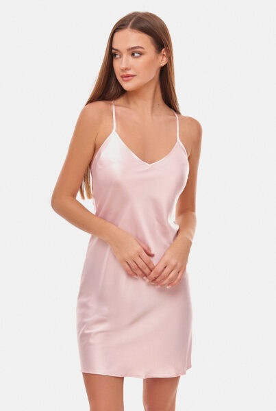 Różowa koszulka nocna na ramiączkach PRIMROSE CHIC