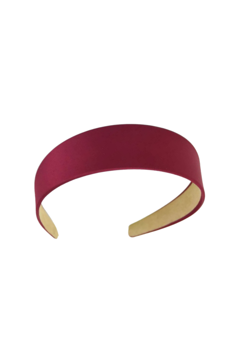 Gładka opaska do włosów bordowa LIV