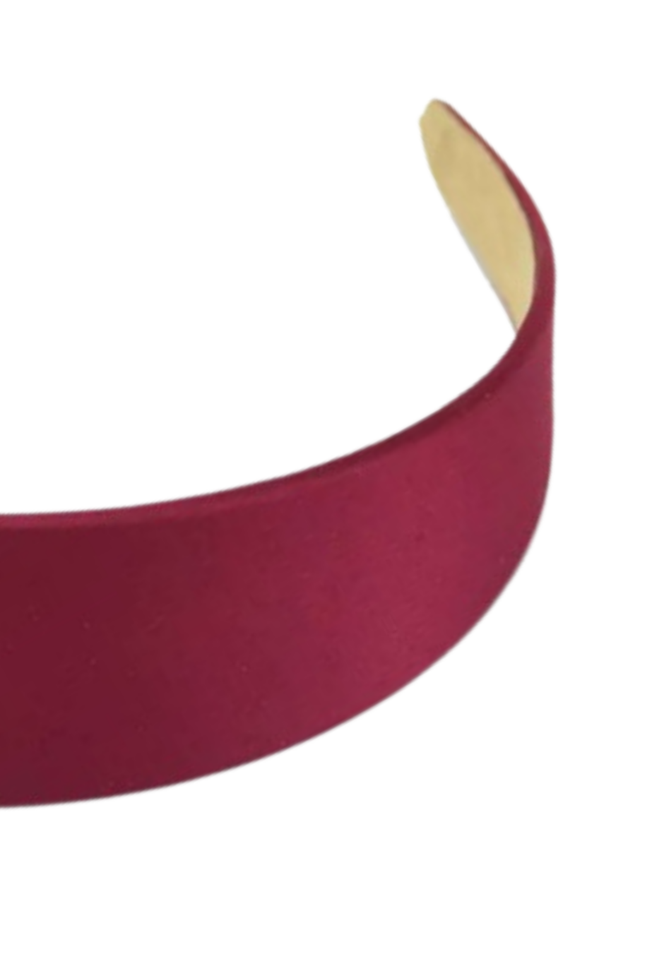 Gładka opaska do włosów bordowa LIV