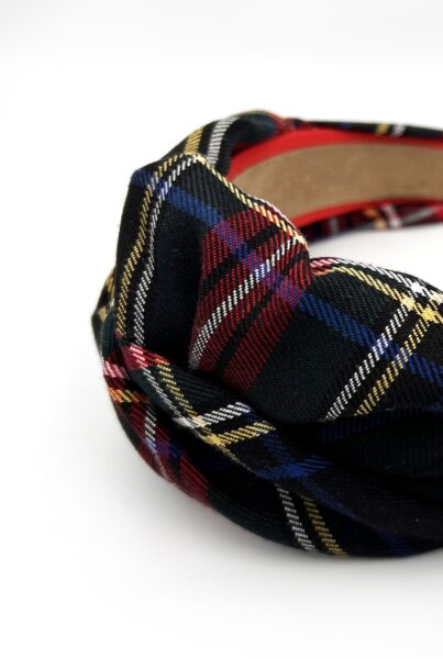 Opaska do włosów krata - BOW