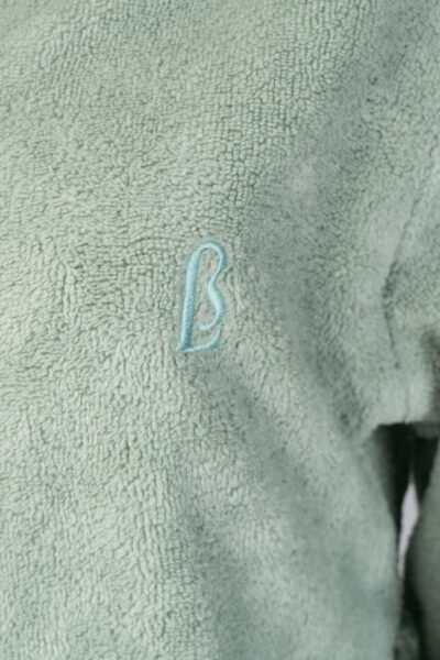 Szlafrok damski bawełniany zielony SERENITY