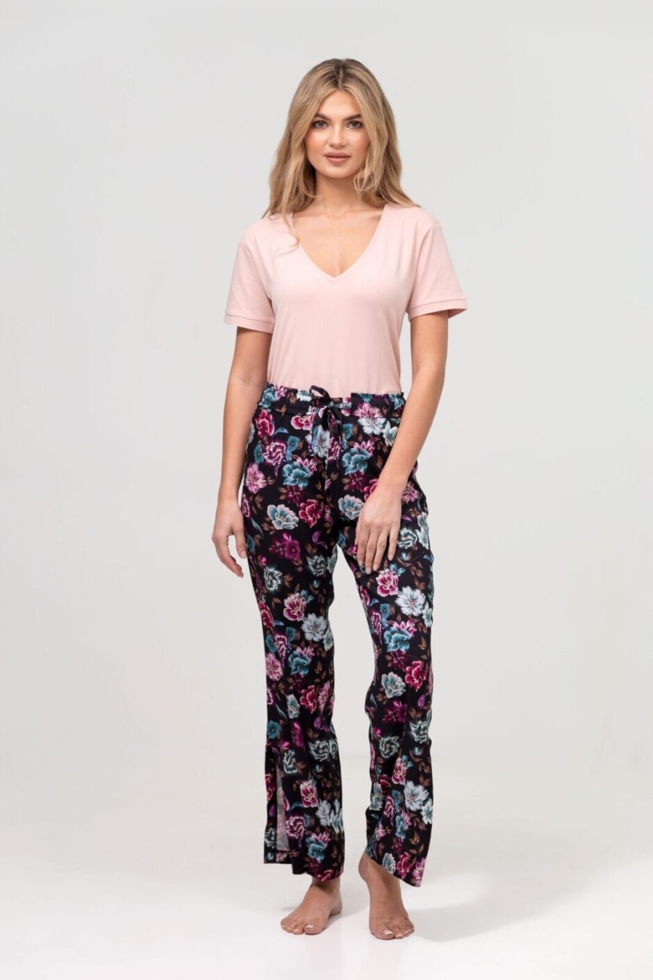 Bawełniane długie spodnie damskie SOPHIA