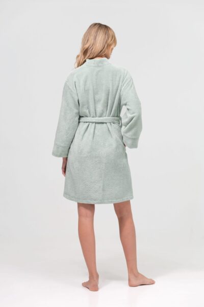 Szlafrok damski bawełniany zielony SERENITY